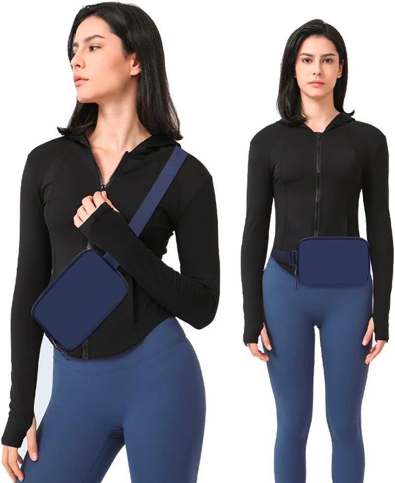 WITROMAN Belt bag Fanny pack crossbody bags for women Everywhere belt bag (blue) - Image 3